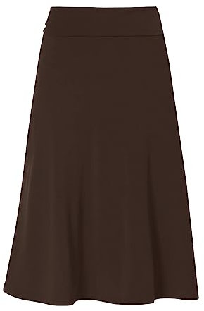 Tulle rosa antico, casual, a vita alta, morbida, a righe, da donna, con gonna tinta unita, al ginocchio, in tulle a pois, caffè, XXL