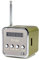 Mini Radio Digital Radio Td V26 Small Portable Retro Mains And Battery Mini Speaker Music Stereo Mp3 Mp4 Player Portable Fm Pc Fashion Support Tf Card And U Disk Usb Player (Green)