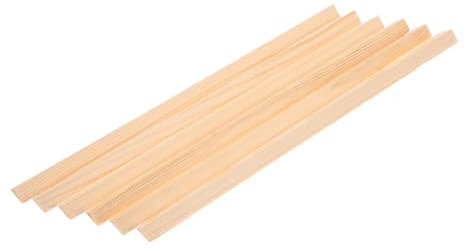 NUOBESTY 6 Stück Holzstreifenschilddrüter Malbrett Aus Holz Fenster-dekorationsstab Bastelholzplatte Zierleiste Für Fenster Holzverkleidung Holz Zum Basteln Holzblöcke Basteln Khaki Hölzern