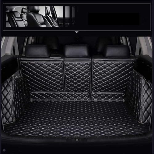 FUWUDI Auto Kofferraumwanne Kofferraummatte für BMW 3 3er F31 Touring Bj. 2012-2019, Ledermaterial Kofferraum Schutzmatte Antirutschmatte Innenzubehör,Black