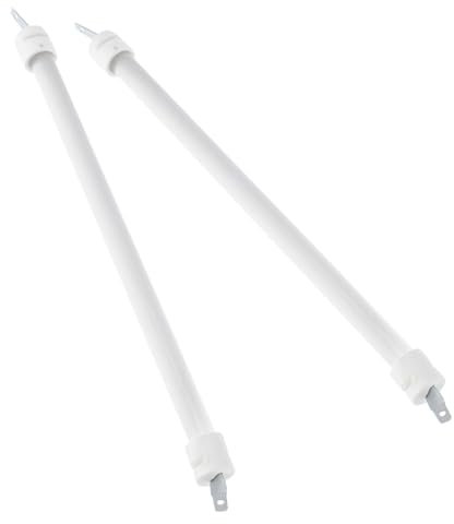 ULTECHNOVO Elektrisches Heizrohr 2 Stück Quarzrohr 23cm Ersatz für Heizstrahler und Kleine Elektrische Heizgeräte im Innen und Außenbereich