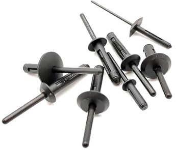 Morsetti in nylon, elementi di fissaggio a pressione, 10 rivetti a in plastica/clip for passaruota/rivetti ad espansione in(10pcs C12)