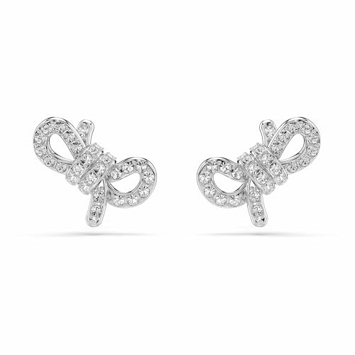 Swarovski Lifelong Kollektion, Pavé, Schleife, Weiß, Rhodiniert