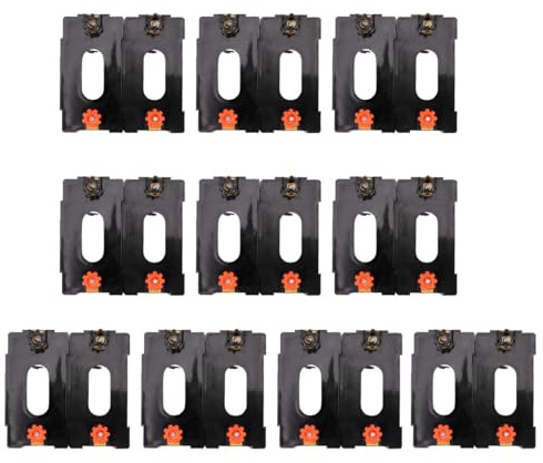 UTHCLO 10pcs D Cell Battery Holder Box with Color-coded Terminals Series Parallel Connection Battery Storage Case for Electrical Experiments and DIY Circuit Projects