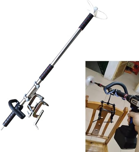 Moteur hors-bord portable à hélice alimenté par perceuse avec support de montage/pince pour kayaks et petits bateaux