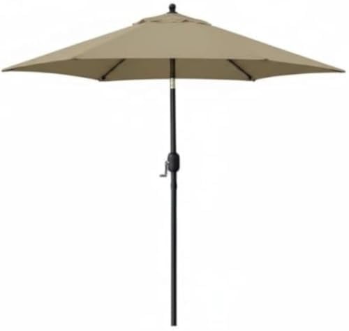 GarveeHome Parasol de jardin, 2,15 m, pliable et à manivelle, couleur crème