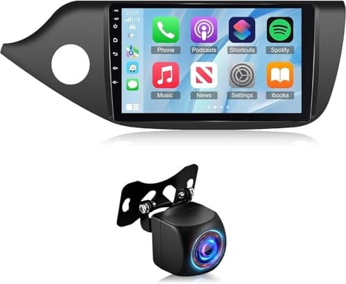 2+64G Radio De Coche para KIA CEED 2012-2018 con Wireless Carpaly & Android Auto - Android estéde Coche con WiFi GPS Control de Rueda de dirección Pantalla Dividida + cámara de Copia de Seguridad