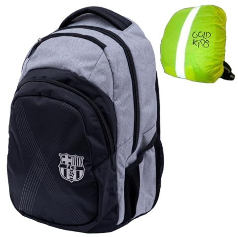 Goldkids - Rucksack Schulrucksack Teenager Kinderrucksack für Jungen und Mädchen Ranzen Tornister Schulltasche - FC BARCELONA