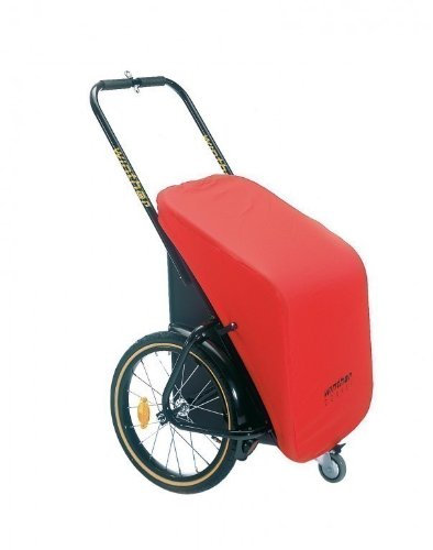 Unbekannt Donkey Classic rot - der praktische Anhänger für`s Fahrrad (Stauraum: 65 Liter/Zuladung: 40 kg) von Winther - inkl. Pletscher-Kupplung