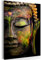 decomonkey Bilder Budda 80x120 cm 1 Teilig Leinwandbilder Bild auf Leinwand Wandbild Kunstdruck Wanddeko Wand Wohnzimmer Wanddekoration Deko Buddhismus Buddha
