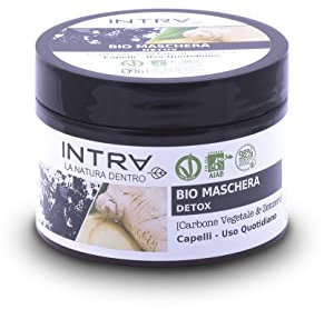 Intra Carbon & Ingwer Bio Detox Haarmaske - Alltagliche Anwendung, 250 ml