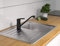 SCHÜTTE 77266 GRANDE Küchenarmatur, Wasserhahn Armatur Küche, Mischbatterie für Spüle, Einhebelmischer Spültischarmatur 180° drehbar, Armatur Küchenspüle in Matt Schwarz