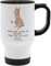 Mr. & Mrs. Panda Thermobecher Alpaka Blume - Geschenk, Warmhaltetasse, Kaffeetasse zum Mitnehmen, Alpaka Witz, Thermobecher für 400 ml, Lama,