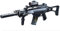 Rayline Softair M85 Softair Gewehr elektrisch, Material: ABS (Stoßfest), Nachbau im Maßstab 1:1, Gewicht: 1320g, Kaliber: 6mm, Farbe: Schwarz - (unter 0,5 Joule - ab 14 Jahre) Länge: 720 mm