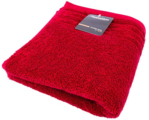 Traumschloss Frottier-Line Premium hautsympathisches Duschtuch aus Baumwolle, Farbe:dunkelrot, Größe:70x140