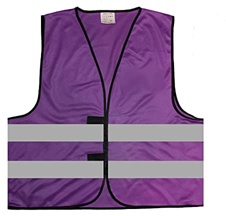 Warnweste - Signalweste - Größe L/XL, Lila