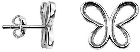 SOFIA MILANI - Damen Ohrringe 925 Silber - Ohrstecker als Schmetterling - 20781