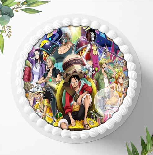 Für den Geburtstag ein Tortenbild, Zuckerbild mit dem Motiv: Manga Anime (Naruto), Essbares Foto für Torten, Fondant, Tortenaufleger Ø 20cm, 0301c
