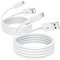 CyvenSmart 2 Pack Apple MFi Zertifiziertes iPhone Ladekabel Kurz 1m, Lightning auf USB Kabel 1m Weiß Schnellladekabel für Apple iPhone13/12/12mini/11/11 Pro/11 Pro Max/X/XS/XR/XS Max /8/8 Plus iPad