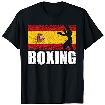 Boxeo Deporte, Bandera España Retro Boxeador Español Camiseta