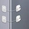 Lot de 2 Serrure Frigo avec Code, NewBinn Cadenas Frigo pour Enfants, Adhésive Verrou de Réfrigérateur à Combinaison, Securite Bloque pour Porte Frigo Fenêtre Placards Armoires
