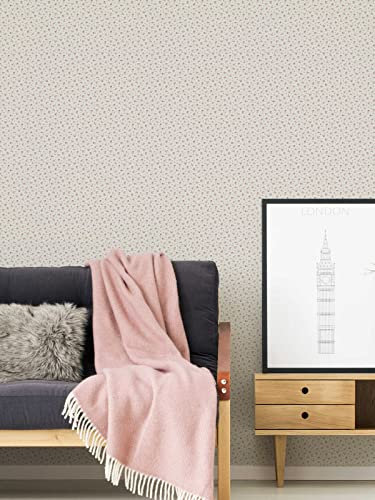 awallo Vliestapete Blumen rosa Landhaus beige creme Made in Germany 10,05 x 0,53 m