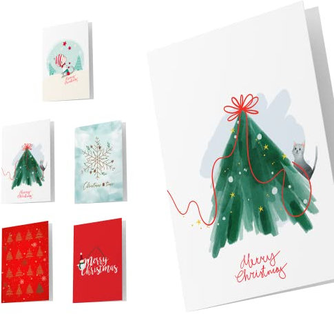 Unicef - Pack mit 10 Weihnachtskarten,Christmas Time