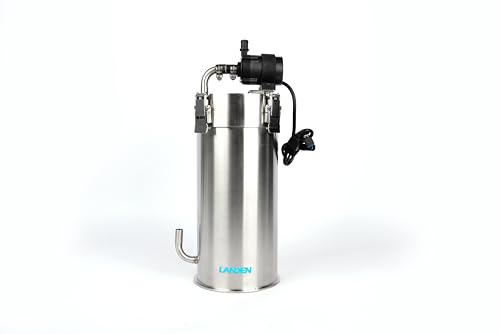 LANDEN Aquarium External Stainless Steel Canister Filter Kit for 22Gal Tank