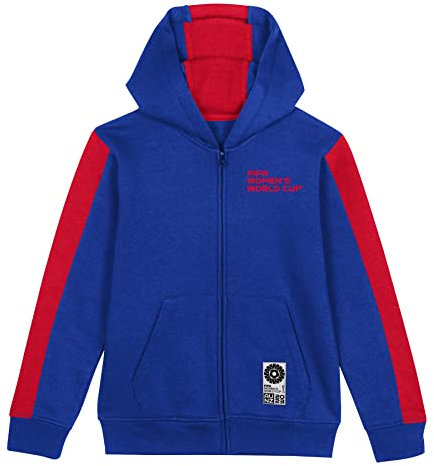 FIFA Sweat à Capuche zippé Unisexe Officiel Coupe du Monde de Football 2023 pour Femme Équipe de France (1 pièce)