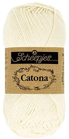 Scheepjes - Scheepjes Catona 130 Old Lace Yarn - 10x50g