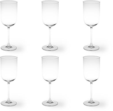 Excelsa Nordic Set mit 6 Stielgläsern, Glas, Fassungsvermögen 410 ml.