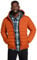 Mountain Warehouse Season Mens Padded Jacket - Water Resistant Puffer Coat, Lightweight, Warm, Lab Tested to -30C, Microfibre Filler - For Travelling, Walking Rust XS