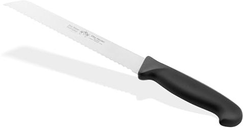 OTTO HERDER Solingen Brotmesser 32,5cm, Wellenschliff, 100% Made in Solingen 21,5cm rostfreie Edelstahlklinge, Kunststoffgriff, spülmaschinengeeignet. Perfekt für Brot und Brötchen