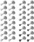 JeweBella 16 Pairs Flat Back Earrings Tiny Stud Earrings for Women Men Surgical Steel Hypoallergenic Earrings Small CZ Ball Screw Back Earrings 20G Helix Cartilage Earrings Sleeper Earrings Set 2/3mm