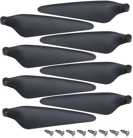 YINETTECH 8pcs Drone Protection Propeller Low Noise Drone Propeller Drone Spare Parts Crash Pack Accessories Kits Compatible with HS360S