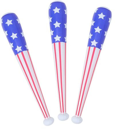 CORHAD Aufblasbarer Baseballschläger Spielzeug Party-requisiten Usa-flaggenthema Für Feierlichkeiten Zum Unabhängigkeitstag