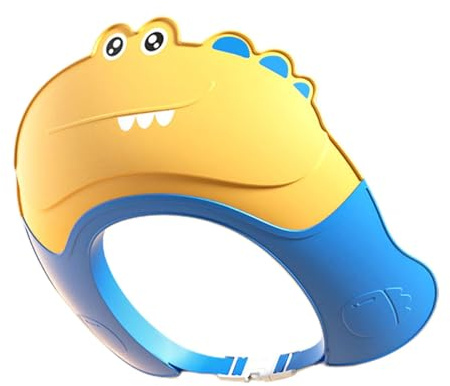 Huayeex Baby Shower Cap - Safe Shampoo Protection Cap - Safe Shampoo Protection Cartoon Shield, Soft Visor Bathing Hat With Eye And Ear Protection For 0-9 Years Old