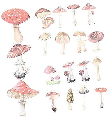 Vaguelly Pilz-Aufkleber-Pack 40 Stück Laptop-Aufkleber Computer-Aufkleber Scrapbook Skateboard Gepäck Selbstklebend