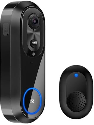 AMRTTWY Türsprechanlage. IP65 Wasserdicht 5G 2,4G WiFi Video Türklingel 1080P Smart Home Drahtlose Gegensprechanlage Kamera ​​.Video-Türsprechanlage