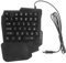 NUOBESTY Clavier à 35 Touches Clavier de Jeu illuminé éclairé coloré Ergonomique Clavier à Main Clavier mécanique de Jeu Clavier mécanique Compact Clavier de Joueur Black