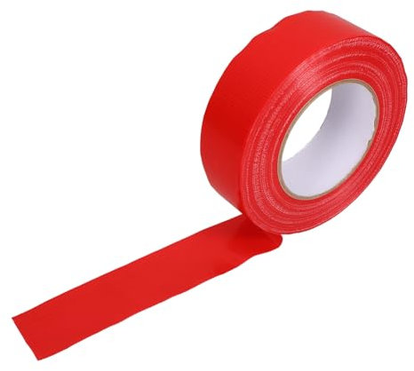 PRETYZOOM 1 Rolle Klebeband Teppich Naht Pflicht schwer klebrig Verputzen Mastix Reparatur Verschlussband für Kleidung Klebebänder Gewebeband Stoffband rot