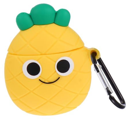 SHINEOFI 1 Pieza Auriculares Inalámbricos de Piña Kawaii Compatible con Carcasa Antigolpes y Portátil para Amigos