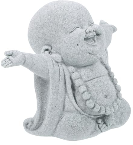 Toddmomy Buddha Statue aus Sandstein für Aquarium und Fisch Tank Traditionelle Zen Skulptur Wiederverwendbar und Praktisch für Zuhause oder Arbeitsplatz