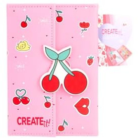 Canenco Make-up Buch Kirsche Magnetverschluss Kinderschminkset
