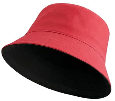 Zilaro Bucket Hat Women & Men, Solid Colors Sun Hat with UV Protection, Reversible Foldable Men's Women's Bucket Hats, Ladies Summer Funny Hats for Fishing Golf Hiking Festival