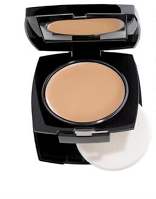 Avon True Flawless Cream To Powder Ultra Matte Foundation Concealer Compact With Mirror & Sponge (Creamy Natural)