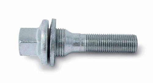 H&R Tornillo de Rueda Plano con Arandelas M12x1.25 - Longitud 44mm (PE. Compatible con Citroën, Peugeot)