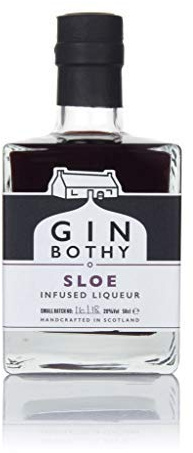 Gin Bothy Sloe Liqueur | 20% ABV | Award-Winning Premium Small Batch Handcrafted Scottish Gin | Infused with Freshly Pressed Sloe Berries | Ideal Neat, With Tonic, Lemonade or Prosecco | 50cl Bottle