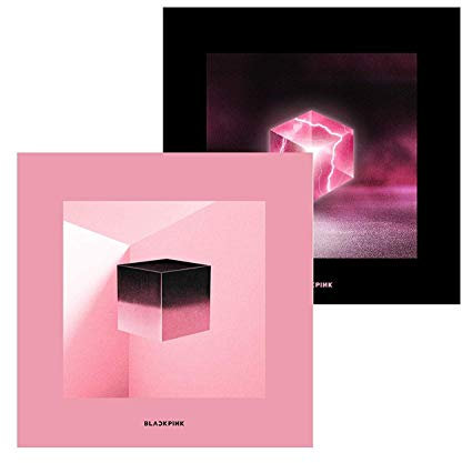YG Entertainment Blackpink - Square UP [Black ver.] (1st Mini Album) CD+Photobook+Renticular Lyrics+Postcard+Photocards+Extra Photocards Set