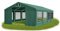 Partyzelt 5x8m wasserdicht dunkelgrün mit Bodenrahmen 560g/m² PVC Plane Solide Festzelt Gartenzelt Summer Floor SD